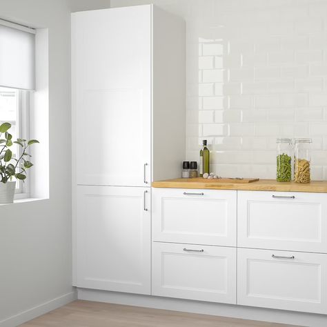 Kitchen Cabinet Doors & Cupboard Doors - IKEA CA Modern White Kitchen Cabinets, Traditional Style Kitchen, Ikea Kitchen Design, Classic Kitchen, Kitchen Cabinet Doors, White Modern Kitchen, Cozy Kitchen, Kitchen Doors, Kitchen Plans