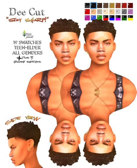 •urban cc finds• : estrojan-s: DEE CUT 19 Solid Swatches + 5... Sims 4 Cc Black Stud Hair, Edgar Haircut Sims 4 Cc, Sims 4 Cc Maxis Match Black Hair Male, The Sims 4 Urban Male Hair Cc, The Sims 4 Black Male Cc, Sims Black Male Cc, The Sims 4 Cc Hairstyles Female, Sims Black Male Hair, Sims 4 Male Waves