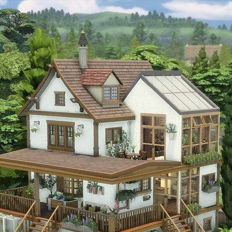 🍓 Simmer Sierra 🍓 on Instagram: "🌼A Gardener's Haven🌼 - The Sims 4

🍓3 Bedrooms
🍓3 Bathrooms
🍓No CC
🍓Built in Henford On Bagley
🍓Gallery ID: simmer_sierra

Tags Below:
@thesims @thesimmersdigest @simscreatorscommunity @thesimcommunity 
#thesims #thesims4 #sims #sims4 #sccregram #simmersdigest #simscreation #simscreator #simscreatorscommunity #ea #nocc #sims4house" Modern Cottage Sims 4, Gallery Houses Sims 4, Sims 4 Gardener House, Sims Gallery Houses, Sims 4 Henford-on-bagley, Sims 4 Gallery House, Sims 4 Henford-on-bagley House, Sims 4 House No Cc, Henford On Bagley