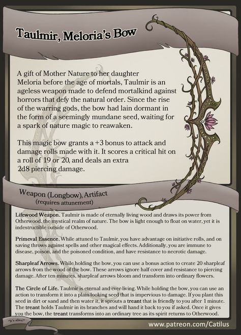 Dnd Druid, Nature Magic, Dungeon Master's Guide, Dungeons And Dragons 5e, D D Items, Dnd 5e Homebrew, Dnd Dragons, Dungeons And Dragons Game, Fantasy Props