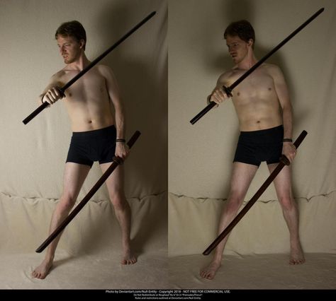 Shadow - Light (Swords) 01 by Null-Entity on DeviantArt Bow Staff, Dual Swords, My Rules, Human Poses, Simple Rules, Body Reference, Creative Commons, Drawing Tools, Shutter Speed