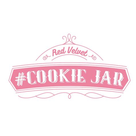 Cookie Jar Red Velvet, Red Velvet Logo, Jar Logo, Winter Stickers, Red Velvet Cookies, Typo Design, Concept Photos, Cookie Jars, Cookie Jar