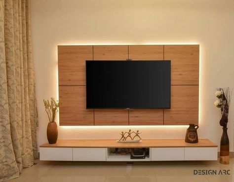 Tv Wall Panel Bedroom, Tv Wall Cabinets Bedroom, टीवी Unit, Tv Unit Diy Ideas, Hall Tv Design, Tv Panels For Bedroom, Diy Tv Unit Ideas, Bedroom Tv Cabinet Design Modern, Tv Unit Design Modern For Bedroom