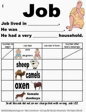 https://docs.google.com/file/d/0B3uNEVAAKowpc0FEM1FSaFpmTjA/edit Job Bible Story Craft, Job Bible, The Book Of Job, 3 Daughters, Bible Worksheets, Kids Sunday School Lessons, Bible Story Crafts, Book Of Job, Bible School Crafts