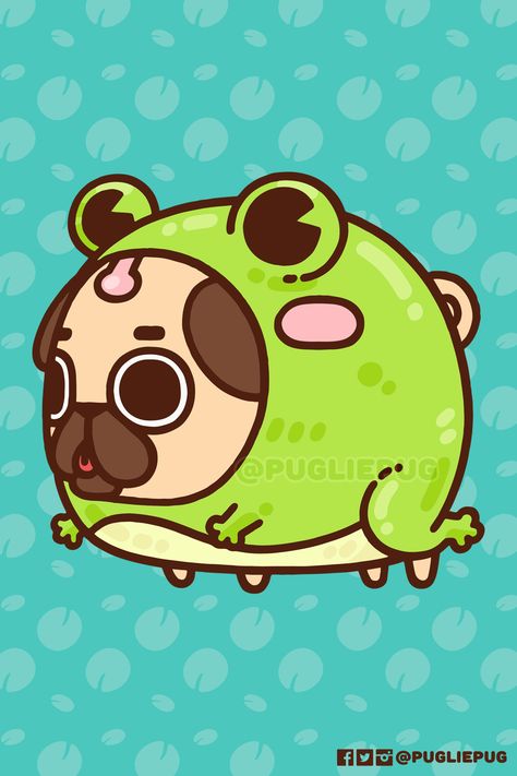 Small Doodle, Pug Art, Kool Kids, Cute Frog, Artists For Kids, Cute Doodles Drawings, Art Theme, Cute Frogs, Cute Little Drawings