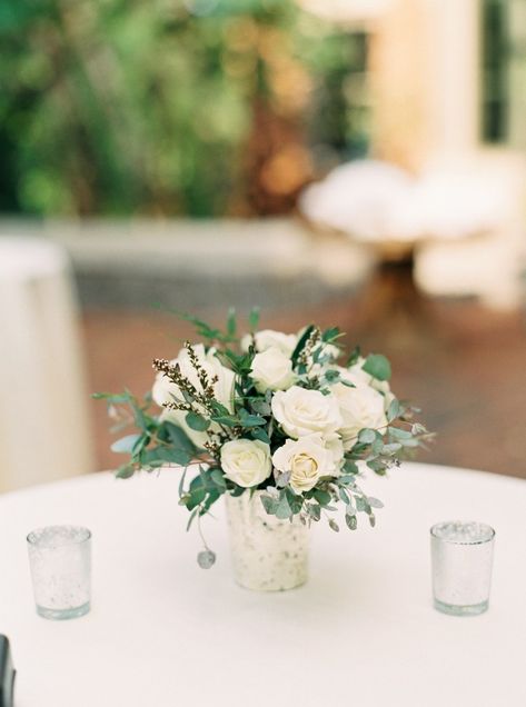 Simple White Floral Arrangements, Small White And Greenery Centerpiece, Taylor Dane, Jane Kirkpatrick, Mini Arrangements, Cheekwood Wedding, Green Bouquets, Fresh Wedding Flowers, Simple Wedding Flowers