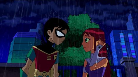 Robin And Starfire, Teen Titans Go Characters, Titans Fanart, Robin Starfire, Teen Titans Robin, Teen Titans Starfire, Cartoon Couples, Tumblr Page, Miles Morales Spiderman