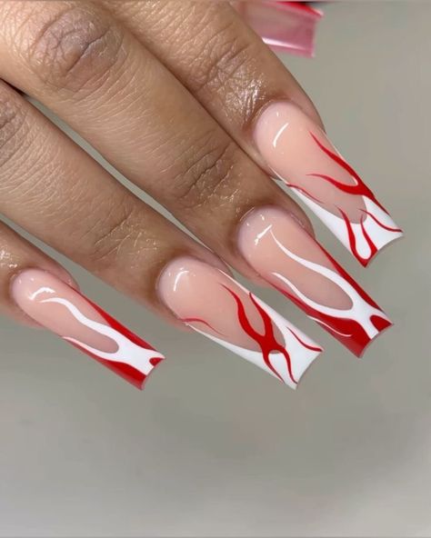 French Tip With Design Acrylic, Nail Art Designs Summer 2024, Drip Nail Art, Ballerina Acrylic Nails, Orange Acrylic Nails, Ny Nails, Artistic Nails, Drip Nails, Simple Acrylic Nails