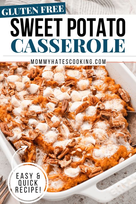 Pecan Sweet Potato Casserole, Gluten Free Thanksgiving Appetizers, Gluten Free Sweet Potato Casserole, Gluten Free Thanksgiving Side Dishes, Maple Pecan Sweet Potatoes, Fall Feast, Sweet Potato Casserole Easy, Gluten Free Sweet Potato, Fall Fun Food