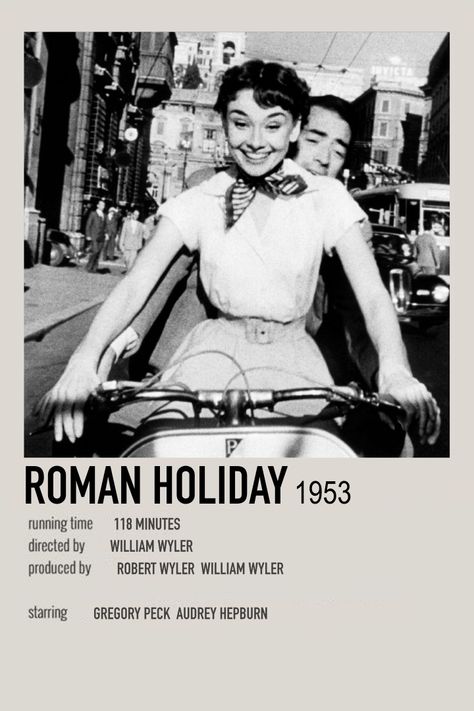 alternative movie poster by me 1950s Movie Posters, Roman Holiday Poster, 50s Movies, Audrey Hepburn Movie Posters, Rome Movie, Roman Holiday Movie, Audrey Hepburn Movies, Classic Movie Quotes, Marcello Mastroianni