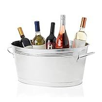 Bridal Shower Baskets, Drink Bucket, Drink Cooler, Galvanized Tub, Metal Tub, Galvanized Buckets, Beverage Tub, Home Parties, Ice Cream Social