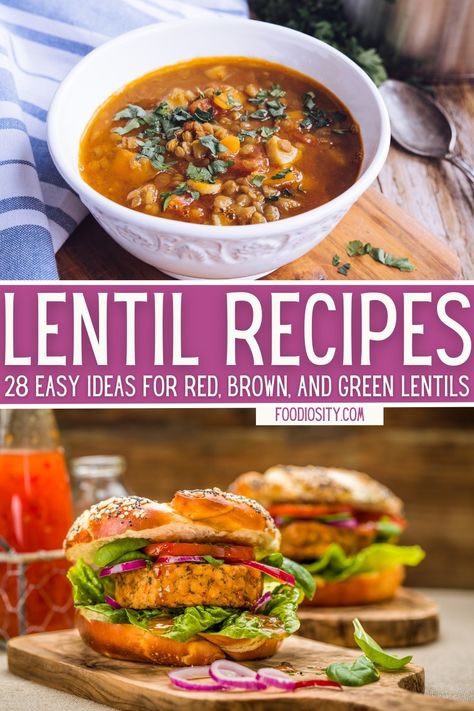 Green Lentil Recipes, Lentil Recipes Easy, Lentil Recipes Healthy, Vegetable Recipes For Kids, Grilled Vegetable Recipes, Lentils And Quinoa, Lentil Loaf, Lentil Bolognese, Lentil Tacos