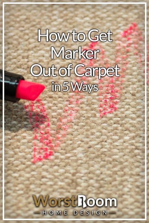 How to Get Marker Out of Carpet in 5 Ways Best Carpet Stain Remover, Ink Stain Removal, Stain Remover Carpet, How To Remove Glue, Marker Stain, Useful Products, Got Wood, Carpet Stains, Carpet Cleaner