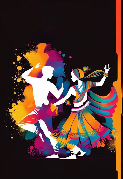 Free Holi People Image Garba Images Hd, Holi Festival Painting, Garba Pictures, Holi Poster Graphic Design, Chamba Rumal, Holi Art, Navratri Banner, Holi Image, Holi Painting