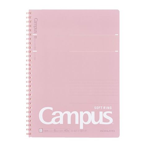 The Kokuyo Campus Soft Ring Notebook is a 6mm dotted line notebook for easy writing and drawing. Soft ring binding, cut-off type with micro-perforations for clean separation. Details Size: Semi-B5, 6" x 8.27" 6mm Dot Grid along Lines 40 Sheets Made in Japan Ring Notebook, Ringed Notebook, Pink Notebook, Today Calendar, Easy Writing, Letter Form, College Work, Standard Paper Size, Dotted Line