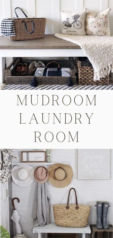 Mudrooms are perfect areas usually connected to or in a laundry area. Designing and organizing a perfect space is what we have in store for you today. A mudroom laundry room is a must in a farmhouse, cottage, french country or any style and here are some that are spotless. These diy small room decor ideas are filled with fun things like lockers, bench, cubbys, closets, storage, vintage pieces and more. You will find some in entryways too. Diy Small Room Decor, Small Room Decor Ideas, Mudroom Laundry Room Ideas, Small Room Diy, Cottage French Country, Laundry Room Decorating, Mudroom Laundry, Cottage French, Southern Traditional