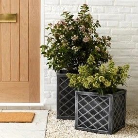 Cheap Planters, Gray Planter, Bungalow Renovation, Raised Planter, Square Planters, Outdoor Pots, Small Planter, Large Planters, Decorative Metal