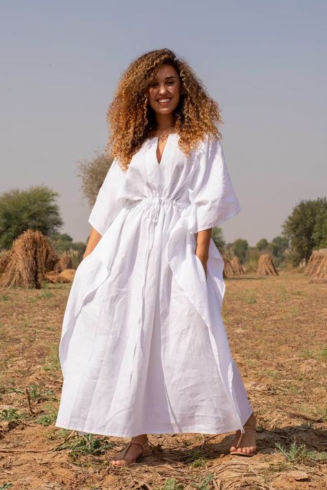 White cotton maxi dress