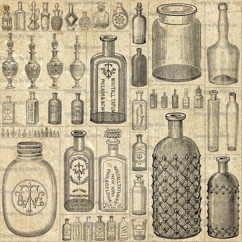 Antique Apothecary Bottles, Vintage Potion Bottles, Vintage Apothecary Bottles, Glass Bottle Aesthetic, Vintage Poison Bottle, Vintage Bottles Antiques, Vintage Medicine Bottle, Antique Medicine Bottles, Vintage Glass Bottles