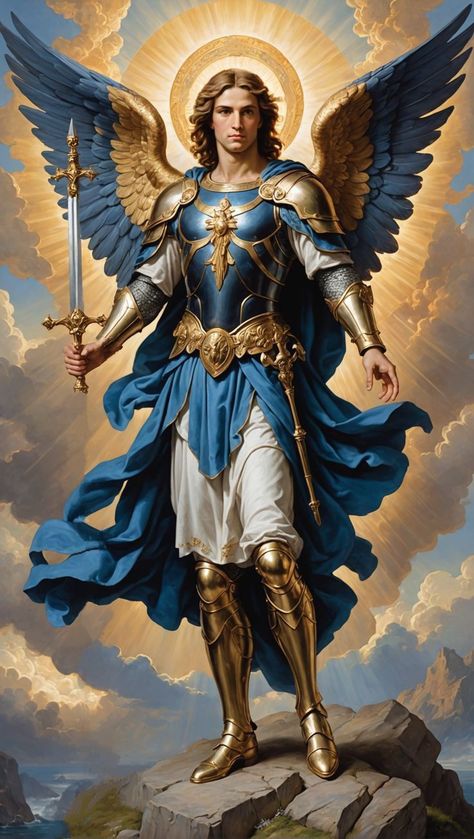 Saint Michael Angel, Guardian Angel Pictures, Angel Protector, Planning Outfits, Archangel Prayers, Holiday Outfit Ideas, Angel Gabriel, Holiday Movies, Jesus Christ Artwork