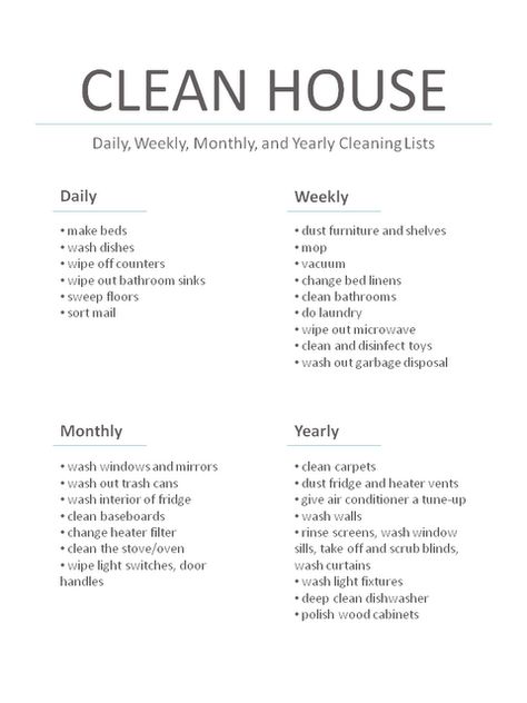 Master Cleaning List : Printable Yearly Cleaning List, Cleaning List Printable, Cleaning List, Cleaning Schedule, House Cleaning, Bathroom Cleaning, Diy Cleaning Products, Cleaning Organizing, How To Make Bed