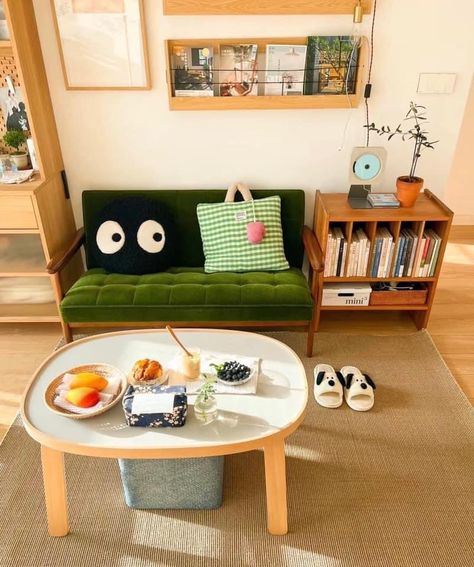 Japanese Inspired Room Aesthetic, Ghibli Apartment Aesthetic, Japanese Apartment, Sunken Living Room, Condo Interior, Redecorate Bedroom, Cozy Room Decor, Apartment Decor Inspiration, Room Makeover Bedroom