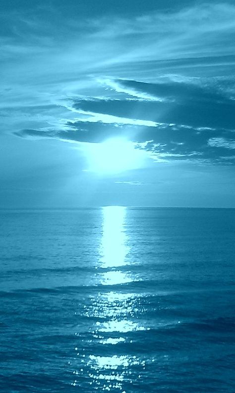 Blue Sunrise, Peaceful Blue, Calm Sea, Blue Landscape, Blue Sunset, Sun Water, Blue Beach, Sea And Ocean, Sea Blue