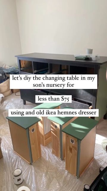 Ikea Hemnes Shelf, Painting Hemnes Furniture, Paint Hemnes Dresser, Painted Hemnes Dresser, Ikea Chalk Paint, Hemnes Painted, Painting Ikea Dresser, Painted Hemnes, Dresser Under Window