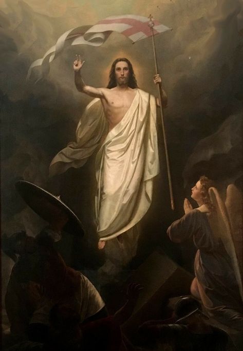 Carl Oesterley Jesus Christ Resurrection, Risen Christ, Catholic Artwork, Bible Artwork, Jesus Is Risen, Jesus Christ Painting, Christ Is Risen, Jesus Photo, Jesus Christ Art