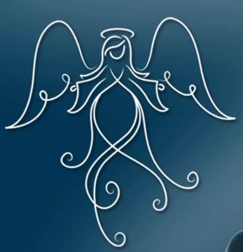 Angel Drawing Easy, Angel Wing Silhouette, Cross With Wings Tattoo, Chalk Art Festival, Fairy Sketch, Angel Wings Drawing, Christian Drawings, Wood Burning Patterns Stencil, Planner Doodles