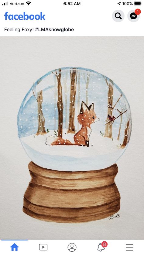 Cute Snowglobe Drawing, Watercolour Snow Globe, Snow Globe Drawing Ideas, Snowglobe Drawings, Watercolor Snowglobe, Snowglobe Watercolor, Snowglobe Painting, Snowglobe Drawing, Snow Globe Watercolor