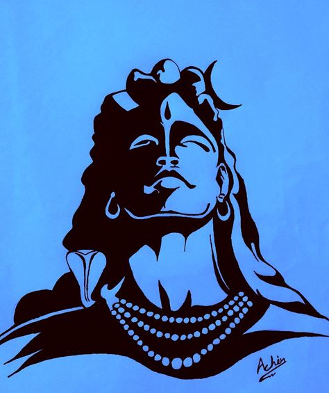 #adiyogi Lord Shiva Face Painting, Adi Yogi Shiva Painting, Adi Yogi Shiva Painting On Canvas, Adhi Yogi Drawing, Adi Yogi Drawing, Adiyogi Drawing Outline, Lord Shiva Canvas Painting Easy, Shivji Canvas Painting, Adiyogi Painting On Canvas