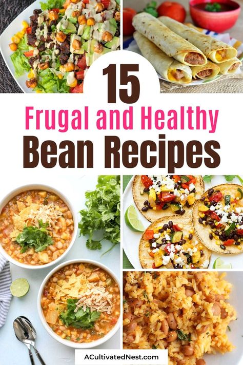 Mixed Bean Recipes, Healthy Bean Recipes, Vegetarian Bean Recipes, Beans Recipe Healthy, Canned Beans Recipe, Recipes Using Beans, Easy Bean Recipes, Dry Beans Recipe, Rice And Beans Recipe