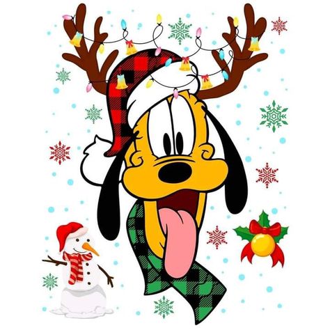 Santa Hat Png, Disney Merry Christmas, Christmas Wallpaper Iphone Cute, Pluto Disney, Christmas Window Painting, Disney Clipart, Hat Png, Christmas Musical, Mickey Mouse Wallpaper