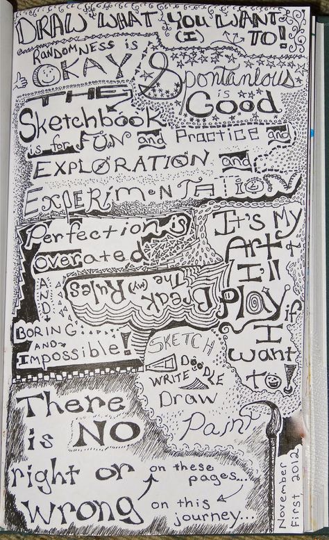 Reminder to be adventurous and break the rules. - They gave me sketchbooks...blog: There Will Be (cadmium red) Blood TONIGHT! How To Spice Up Sketch Book, Sketchbook Rules, Spice Up Sketchbook, Red Sketchbook Aesthetic, Red Sketchbook Page, Sketchbook Pages Messy, Be Adventurous, Break The Rules, Red Blood