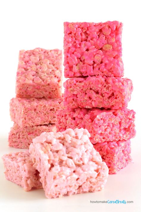 pink rice krispie treats Pink Rice Krispie Treats, Pink Party Snacks, Pink Party Foods, Barbie Birthday Party Ideas, Mean Girls Party, Pink Rice, Pink Treats, Pink Snacks, Pink Desserts