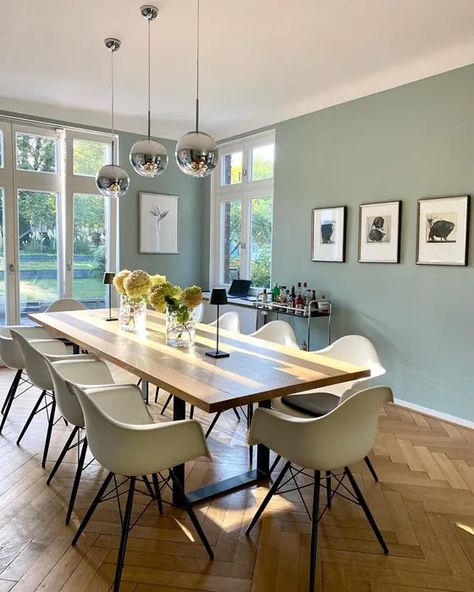 Sherwin Williams Silvermist, Farrow And Ball Green, Boys Bedroom Green, Farrow And Ball Bedroom, Farrow And Ball Living Room, Curtains To Go, Blue And Green Living Room, Bedroom Colours, Blue Paint Color