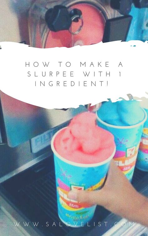 How to Make a Slurpee with 1 Ingredient! — san antonio love list How To Make A Slurpee At Home, How To Make A Slurpee, Slush Machine Recipes, How To Make A Slushie, How To Make Slushies, Homemade Slushies, Healthy Blender Recipes, Diy Juice, Slush Machine