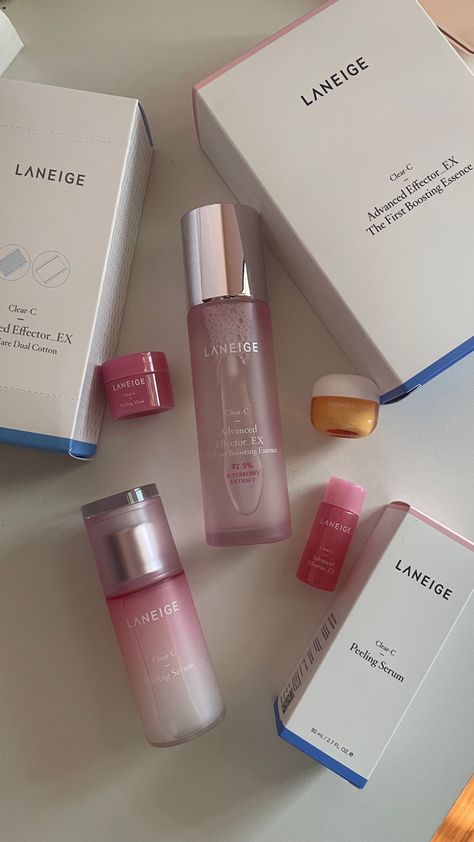 Laneige Skincare Aesthetic, Laneige Aesthetic, Skincare Organiser, Laneige Skincare, Popular Skincare, Sunkissed Makeup, Ipad Pouch, Popular Skin Care Products, Skin Care Business