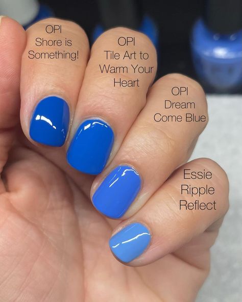 Larissa | 💥NEW from @opi 💥 “Dream Come Blue” shown at 2 coats This is not exactly blue, this is a purple-leaning blue… so a blurple maybe? The… | Instagram Opi Blue Purple Nail Polish, Blue Opi Dip Powder, Dream Come Blue Opi, Opi Dream Come Blue, Opi Blue Nails, Opi Blue Colors, Opi Blue Nail Polish, Opi Blue, Blue Nail Ideas