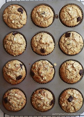 peanut butter muffins 1 cup rolled oats 1 cup all-purpose or gf flour 1/2 teaspoon salt 1 tablespoon baking powder 1/2 cup honey or maple syrup 1/2 cup peanut butter (creamy or crunchy), room temperature 1 cup unsweetened almond milk 2 eggs (or 2 flax eggs if vegan) 1/4 cup melted coconut oil 1 tablespoon chia seeds 1/3 cup chocolate chips or chunks* Healthy Peanut Butter Oatmeal Muffins, Nut Butter Muffins, Almond Flour Peanut Butter Muffins, Healthy Peanut Butter Muffins, Peanut Butter Oat Muffins, Peanut Butter Oatmeal Muffins, Healthy Peanut Butter Oatmeal, Chia Oatmeal, Chia Seed Muffins