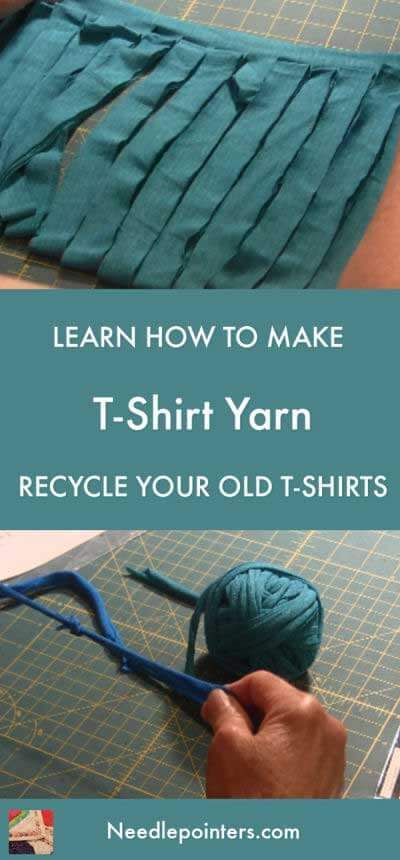 Learn how to make T-Shirt yarn for crochet Gamle T Shirts, Yarn Tutorials, Yarn For Crochet, Tshirt Yarn, Rug Tutorial, Crochet T Shirts, Tshirt Crafts, Fabric Yarn, Diy Rug