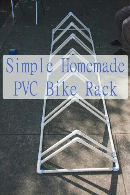 Pvc Bike Racks, Bicycle Exercise, Diy Bike Rack, Bike Repair Stand, Bicycle Stand, Recumbent Bicycle, Support Velo, Pvc Projects, Bicycle Rack