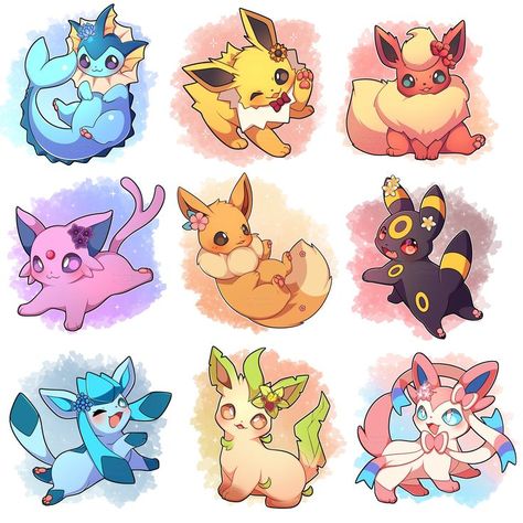 Evoluzioni Eevee, Eevee Cute, Pokemon Eevee Evolutions, Pokemon Tattoo, Pokemon Eeveelutions, Cute Pokemon Pictures, Eevee Evolutions, Pokemon Eevee, Cute Pokemon Wallpaper