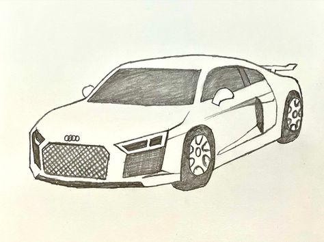 Hello everyone! In this YouTube video, we will learn how to draw an Audi car step by step. Whether you're a fan of Audi cars or looking to learn the art of car drawing, this tutorial is perfect for you. To create this drawing, we will need a few simple materials. First, grab a sheet of paper or a sketchbook and a pencil. Then, you can use a black pen or a fine-tip marker to outline the car's features. #cardrawing #çizim #drawing Drawing Ideas Easy Car, Cool Drawings For Boys, Drawing Cars Sketches, Audi Car Drawing, Easy Drawings Car, Easy Car Sketch, Cool Car Drawings Easy, Cars To Draw, Car Outline Drawing