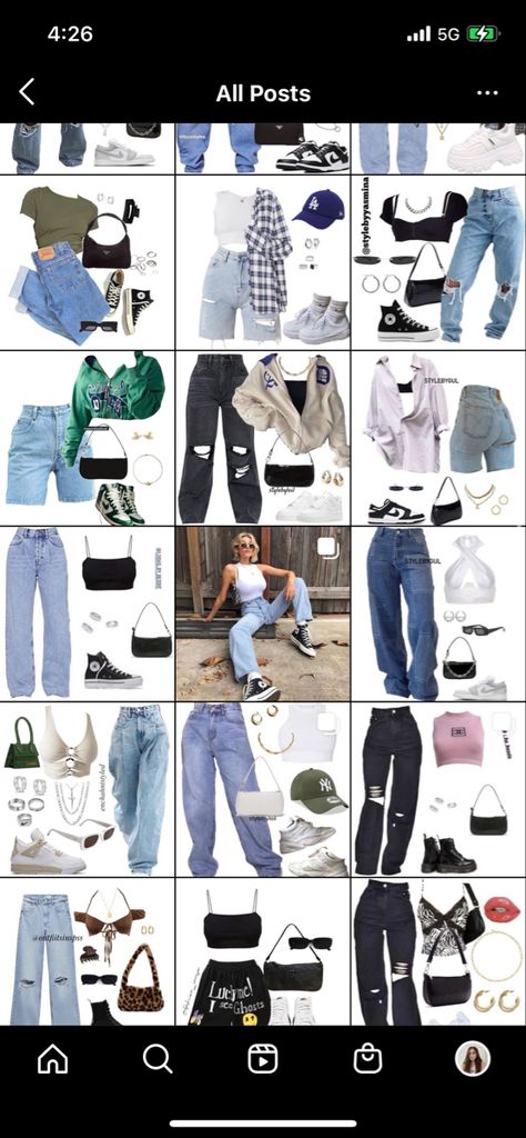 Ways To Style Blue Jeans, What To Wear With Light Blue Jeans, Everyday School Outfits, Clothes Capsule Wardrobe, Outfit Inspo Casual, Trendy Outfits For Teens, Clothes And Shoes, Quick Outfits, Trendy Fashion Outfits