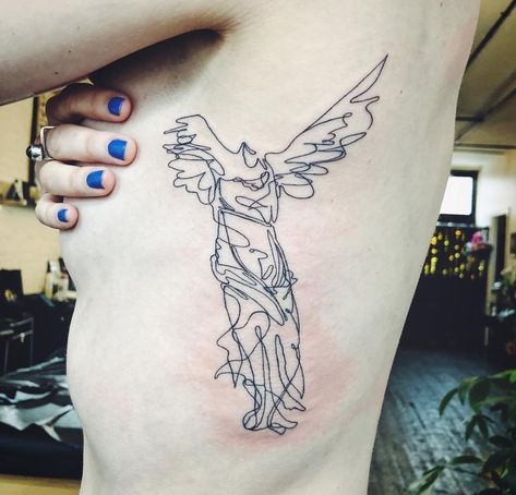 Winged Victory Tattoo, Victory Tattoo, Winged Victory, Tattoo Parlors, Geometric Tattoo, Tattoos