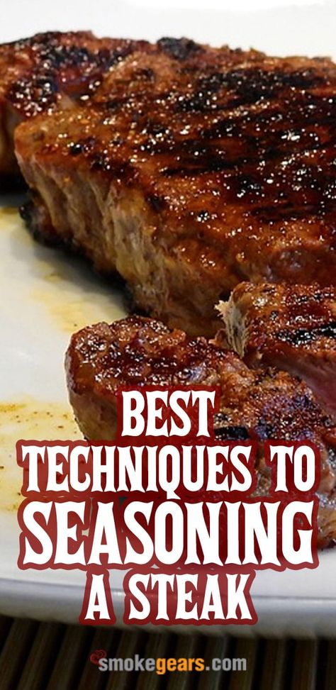 Grilled Steak Seasoning, Best Steak Seasoning, Best Grilled Steak, Season Steak Recipes, Good Steak Recipes, Ways To Cook Steak, Chopped Steak, Bbq Steak, Cooking The Perfect Steak