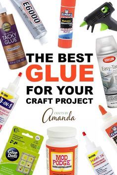 Best Glue For Glass, Glue Guide, Diy Glue, Hanging Mason Jars, Best Glue, Storing Craft Supplies, Modge Podge, White Glue, Bright Ideas