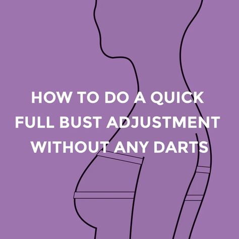 How to do a quick full bust adjustment without any darts » Helen's Closet Patterns Full Bust Adjustment, Sewing Alterations, Leftover Fabric, Pattern Drafting, Sewing Lessons, Sewing Projects For Beginners, Sewing Skills, Love Sewing, Clothes Ideas